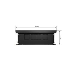 Внутрипольный конвектор Royal Thermo Atrium 110/300/1300-DG-U-BL